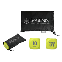 Isagenix Exersice Dice set with Recycled Pouch
