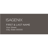 Isagenix Mailing Label Gray