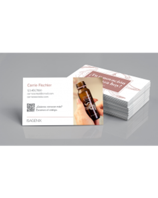 Isagenix Spanish Collagen Business Cards - Horizontal (250 Pack)