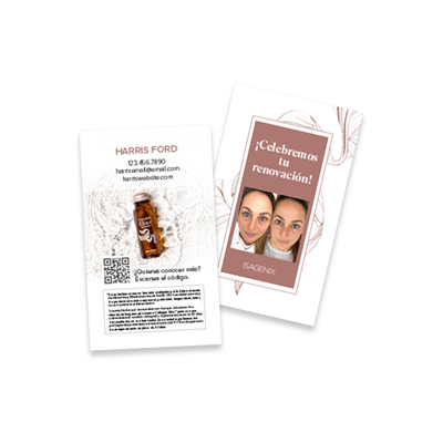 Isagenix Spanish Collagen Business Cards - Vertical (250 Pack)